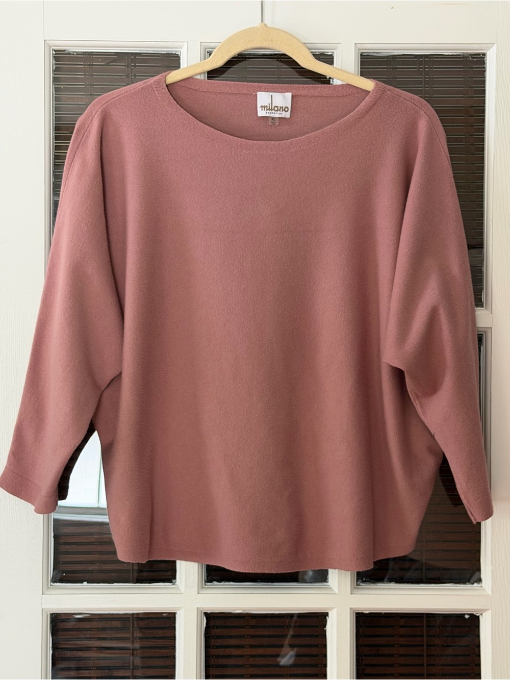 Milano Essential Women’s XL Mauve Pink Soft Lightweight Sweater | SKU 0351
